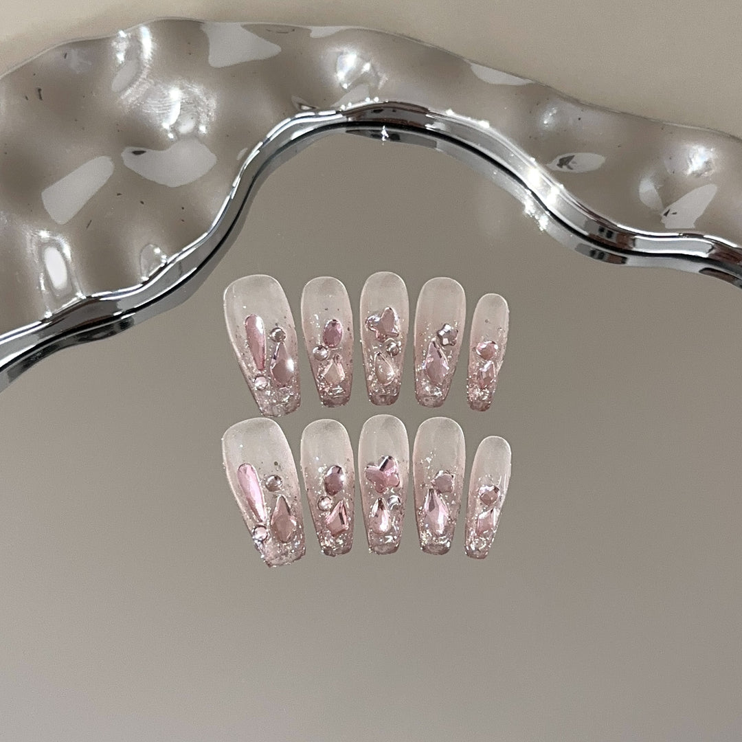 Decorative Bunny-Themed Press-On Nails