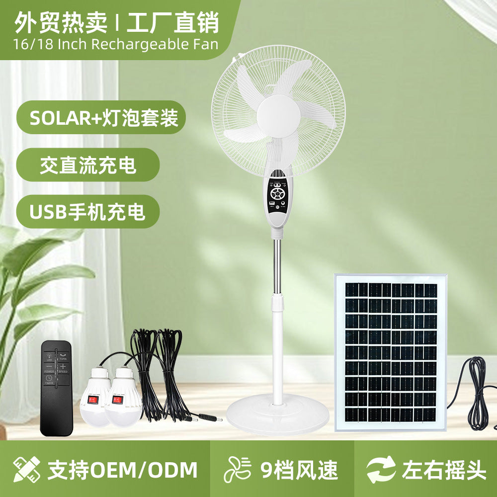 Women's Solar-Powered Stand Fan Stornfield