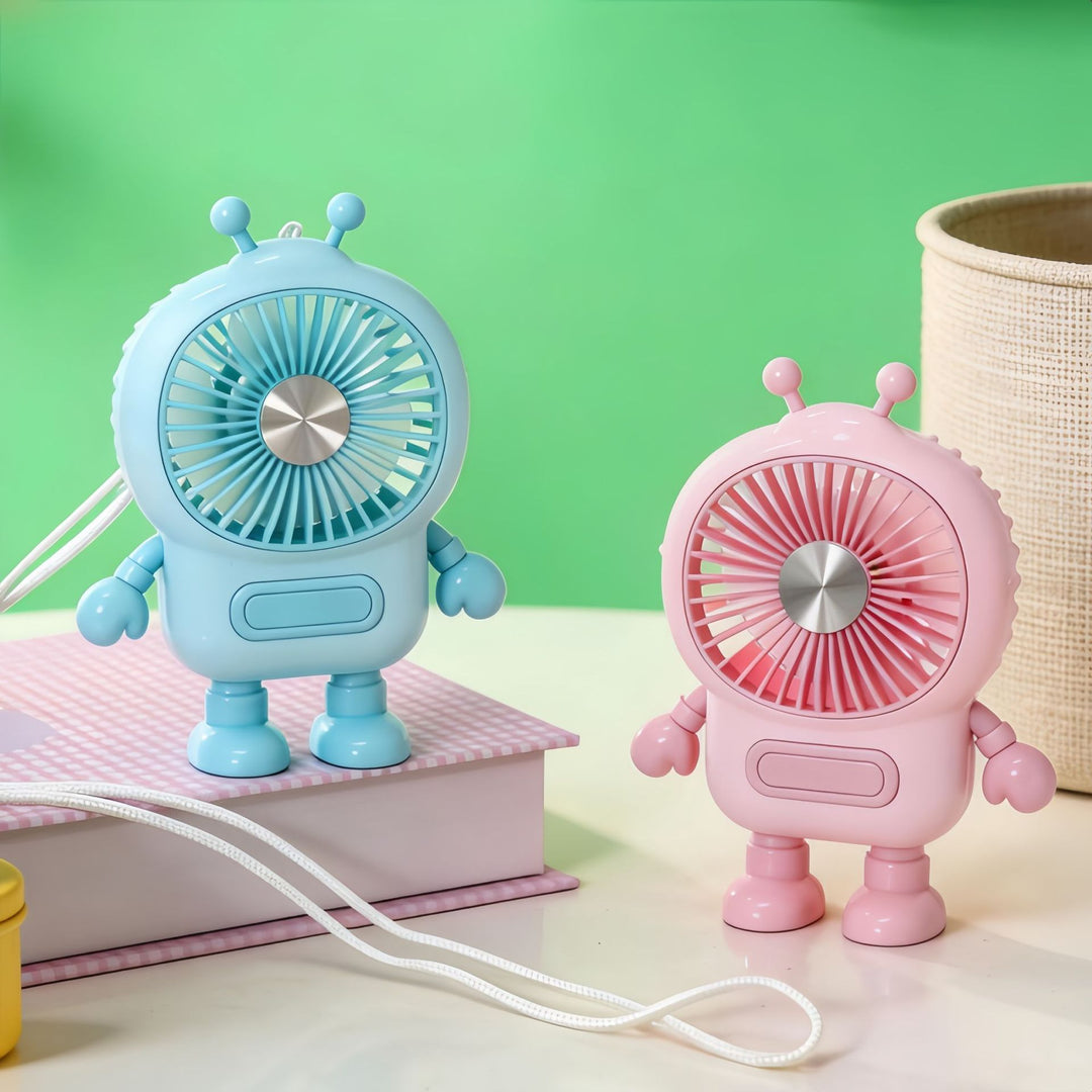 Women's portable mini fan in creative robot design Stornfield
