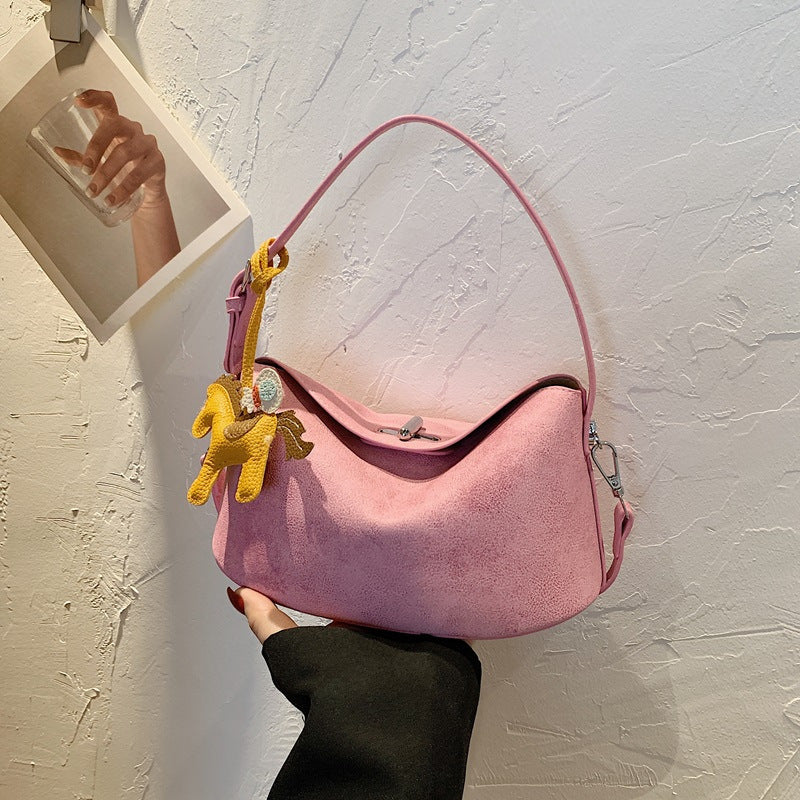 Elegant Soft-Suede Shoulder Bag Stornfield