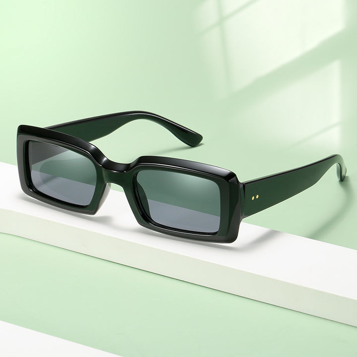 Ladies stylish square sunglasses with mirrored lenses Stornfield