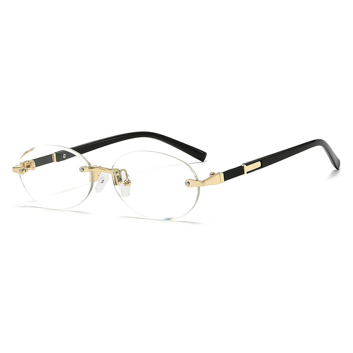Women’s fashionable oval sunglasses with trendy metal frame Stornfield