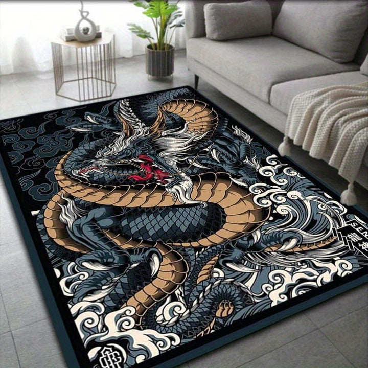 Detailed Leopard Print Area Rug