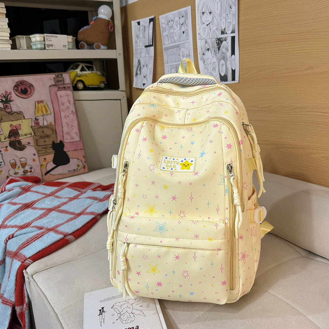 Fun Star-Printed Casual Backpack Stornfield