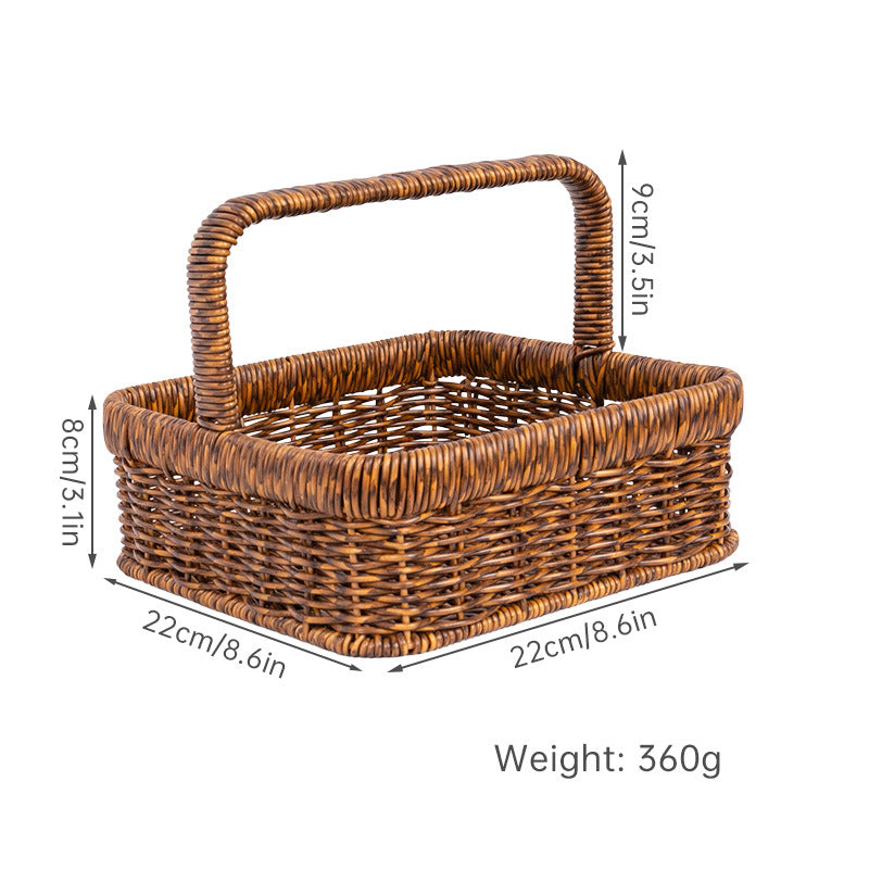 Handcrafted Natural Fiber Storage Basket Stornfield