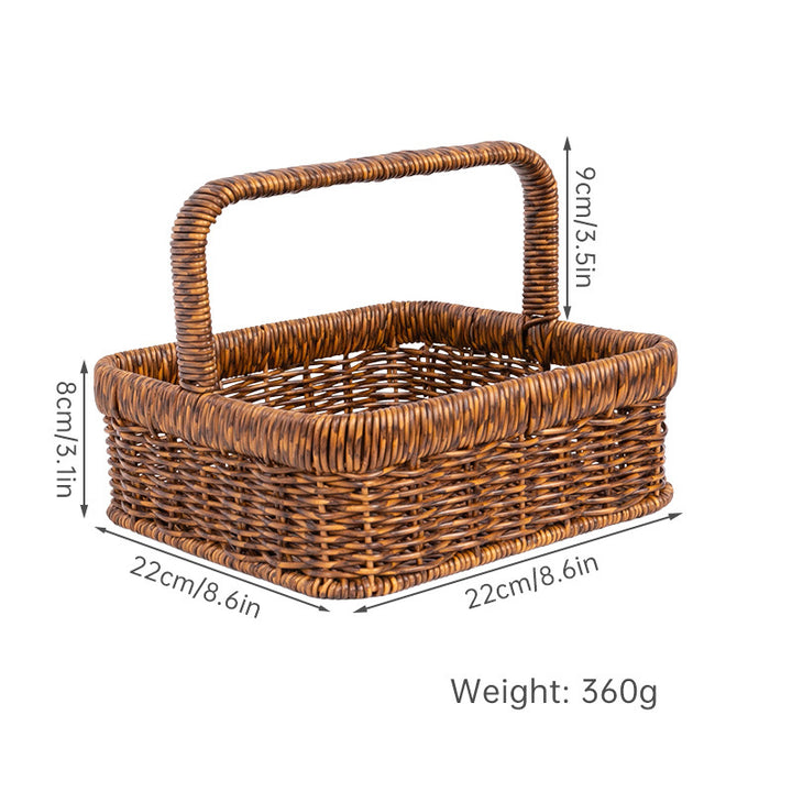 Handcrafted Natural Fiber Storage Basket Stornfield