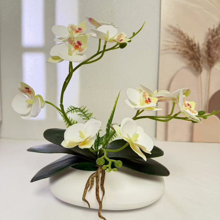 Elegant Orchid Faux Floral Arrangement