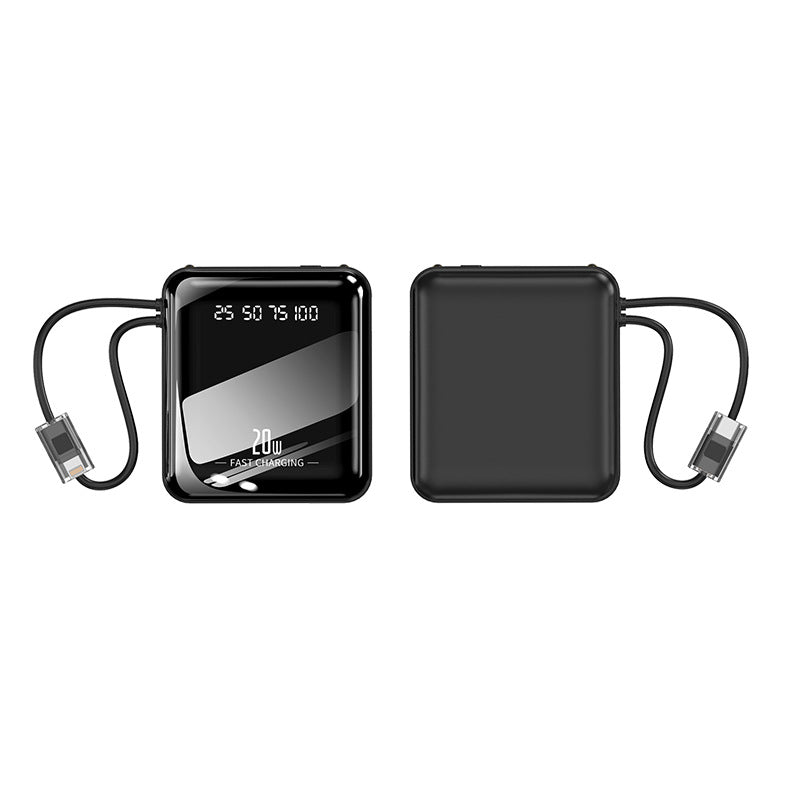 portable fast power bank with integrated charging cable and digital display Stornfield