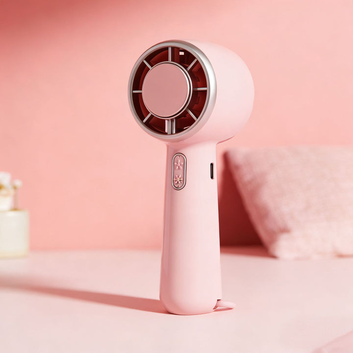 Women Portable Hand Fan with Ergonomic Design and USB Charging Function Stornfield