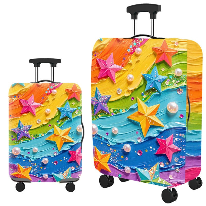 Artistic Cat-Themed Hard Shell Suitcase Stornfield