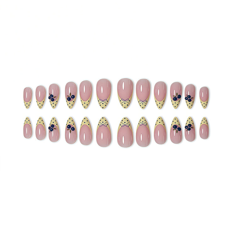 Elegant Floral Themed Press-On Nail Extensions Stornfield