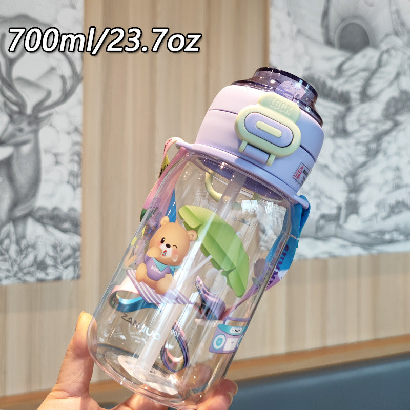 Women's creative water bottle with secure locking mechanism Stornfield