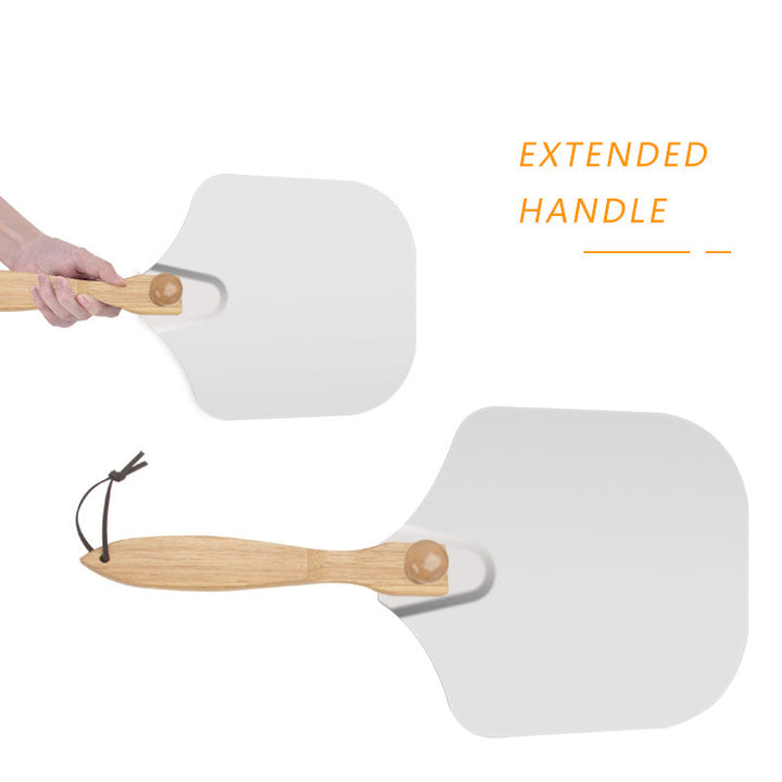 heavy duty bamboo handle pizza peel with anodized aluminum paddle Stornfield