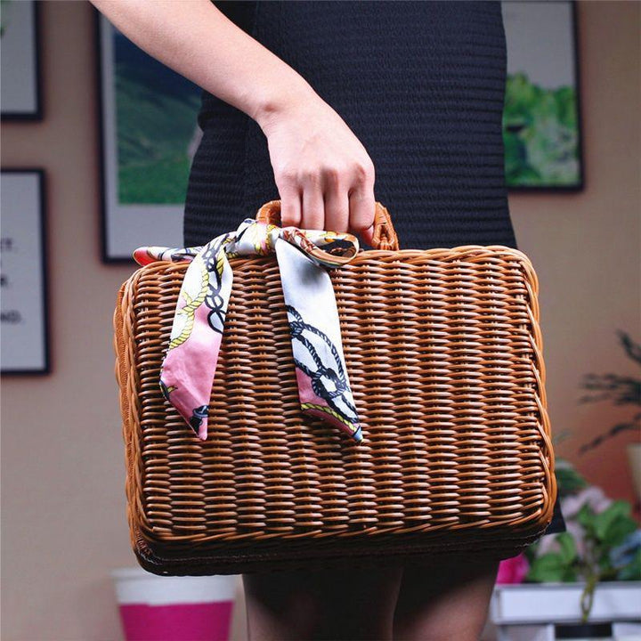 Vintage Woven Picnic Chest Stornfield