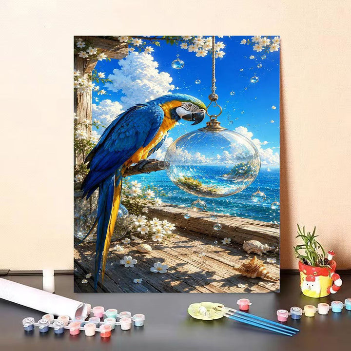 Dolphin-Themed DIY Paint by Numbers Canvas Art Stornfield