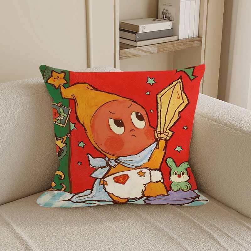 Whimsical Character Decorative Throw Pillow