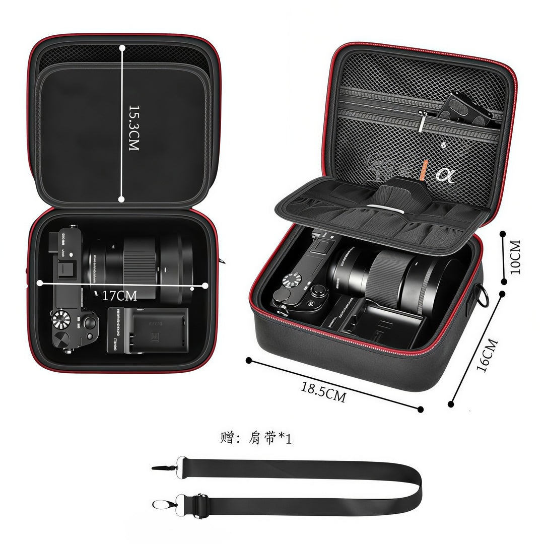 Camera bag with careful interior division Stornfield