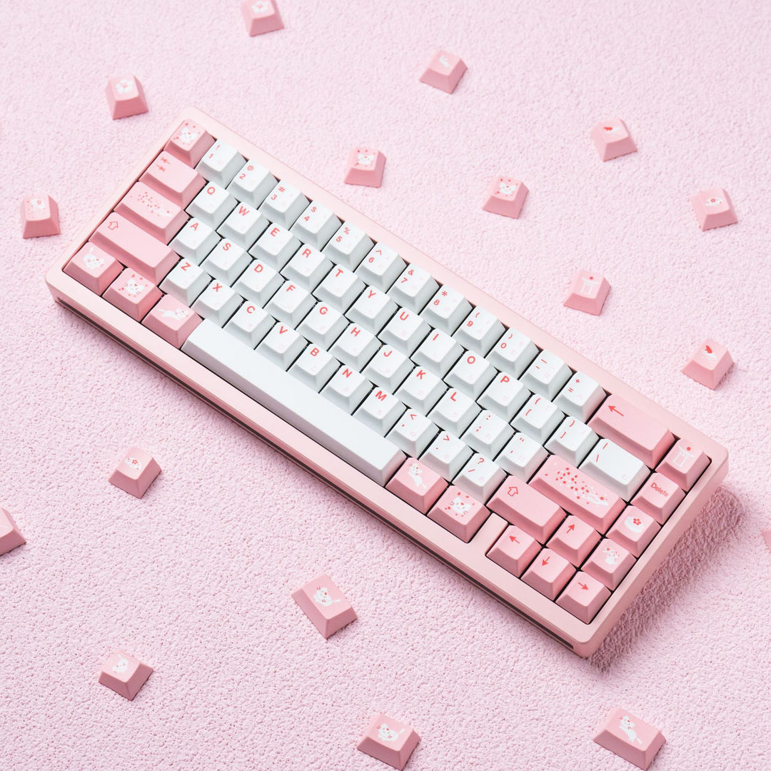 Custom Pink Keycap Mechanical Keyboard Stornfield