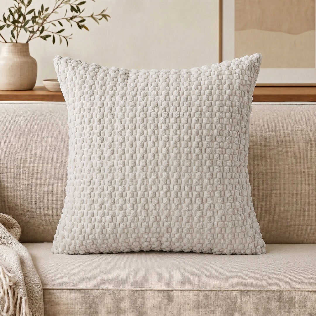 Decorative Textured Chenille Throw Pillow Cover
