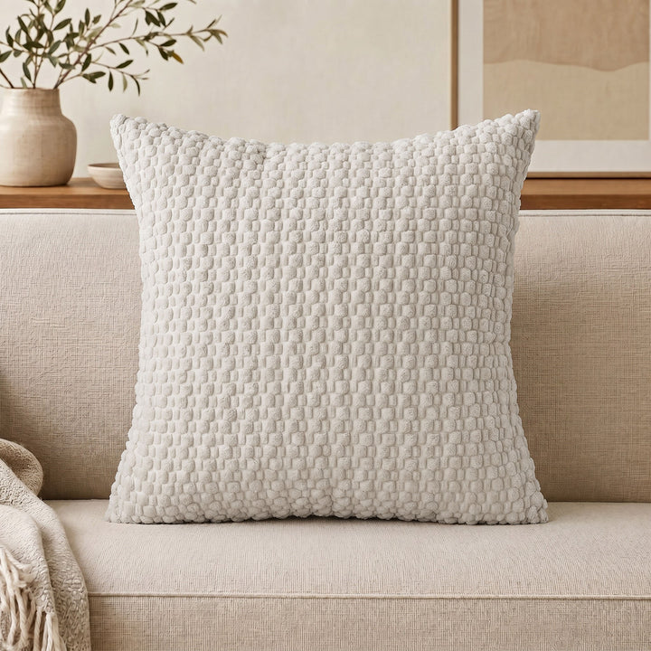 Decorative Textured Chenille Throw Pillow Cover