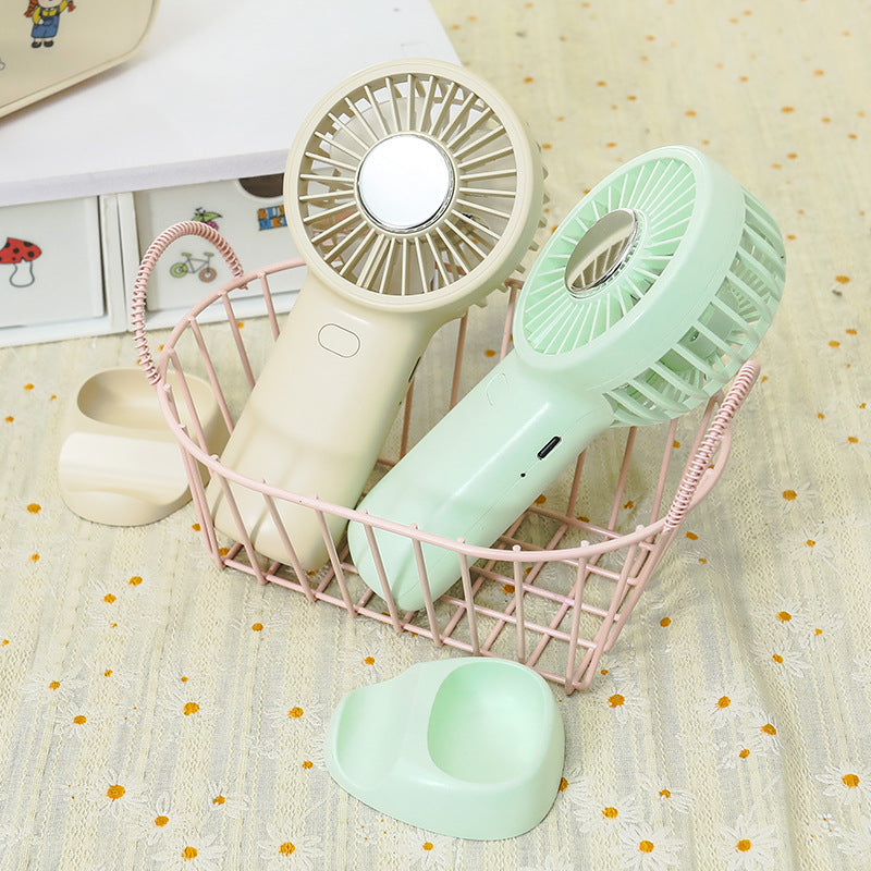 Women's Portable Hand Fan with Ergonomic Handle and USB Charging Function Stornfield