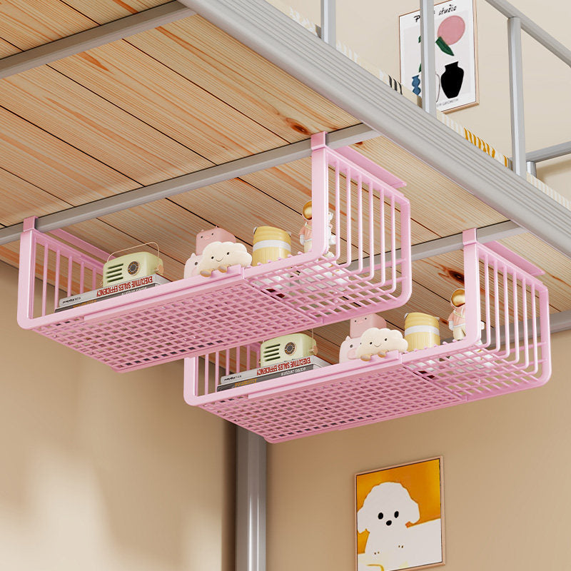 Under-Bed Hanging Storage Basket Rack