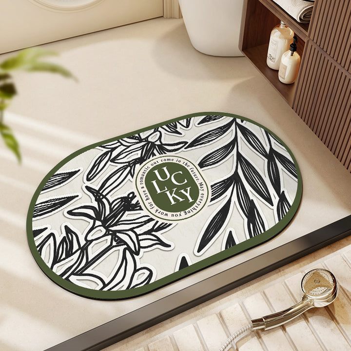 Floral Patterned Bath Mat Stornfield
