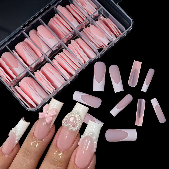 Premium French Tip Press-On Nail Kit Stornfield