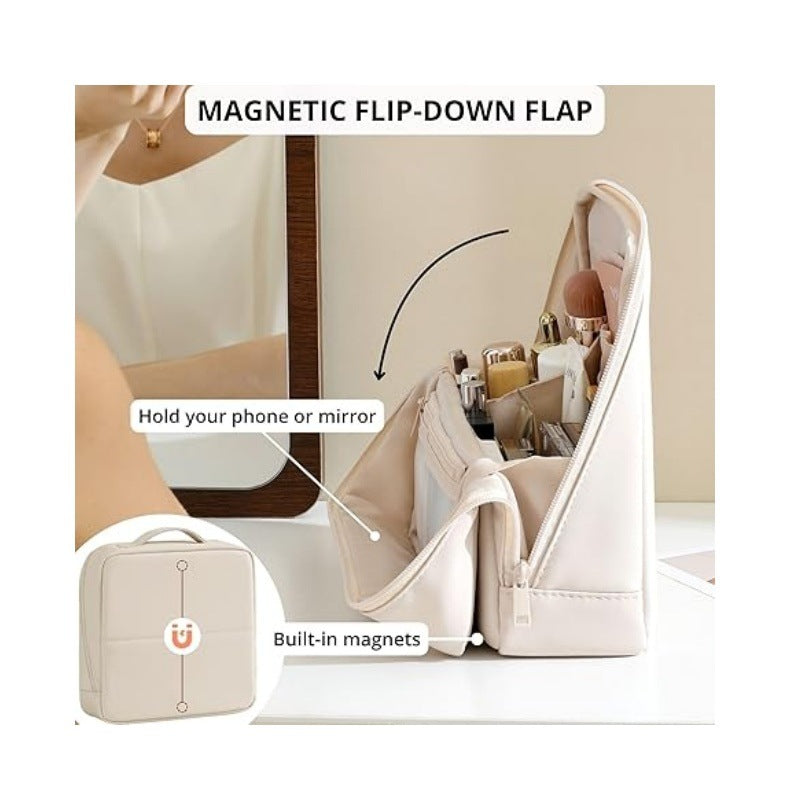 Cosmetic bag with elegant organizer Stornfield