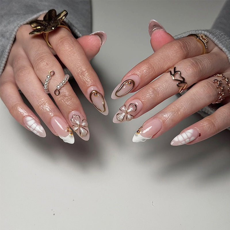 Artistic Floral Design Press-On Nails Stornfield