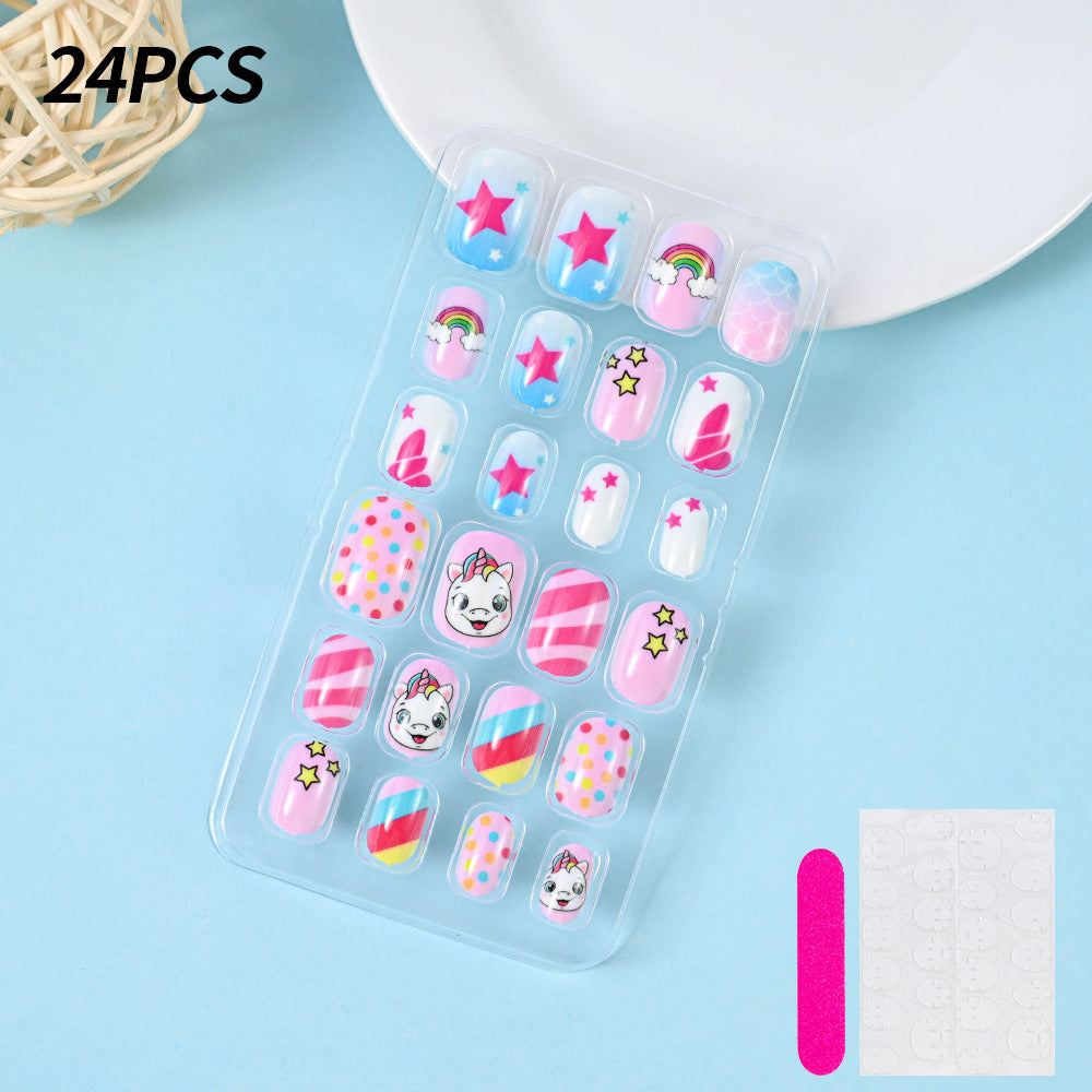 Themed Summer Beach Nail Art Press-On Nails Stornfield