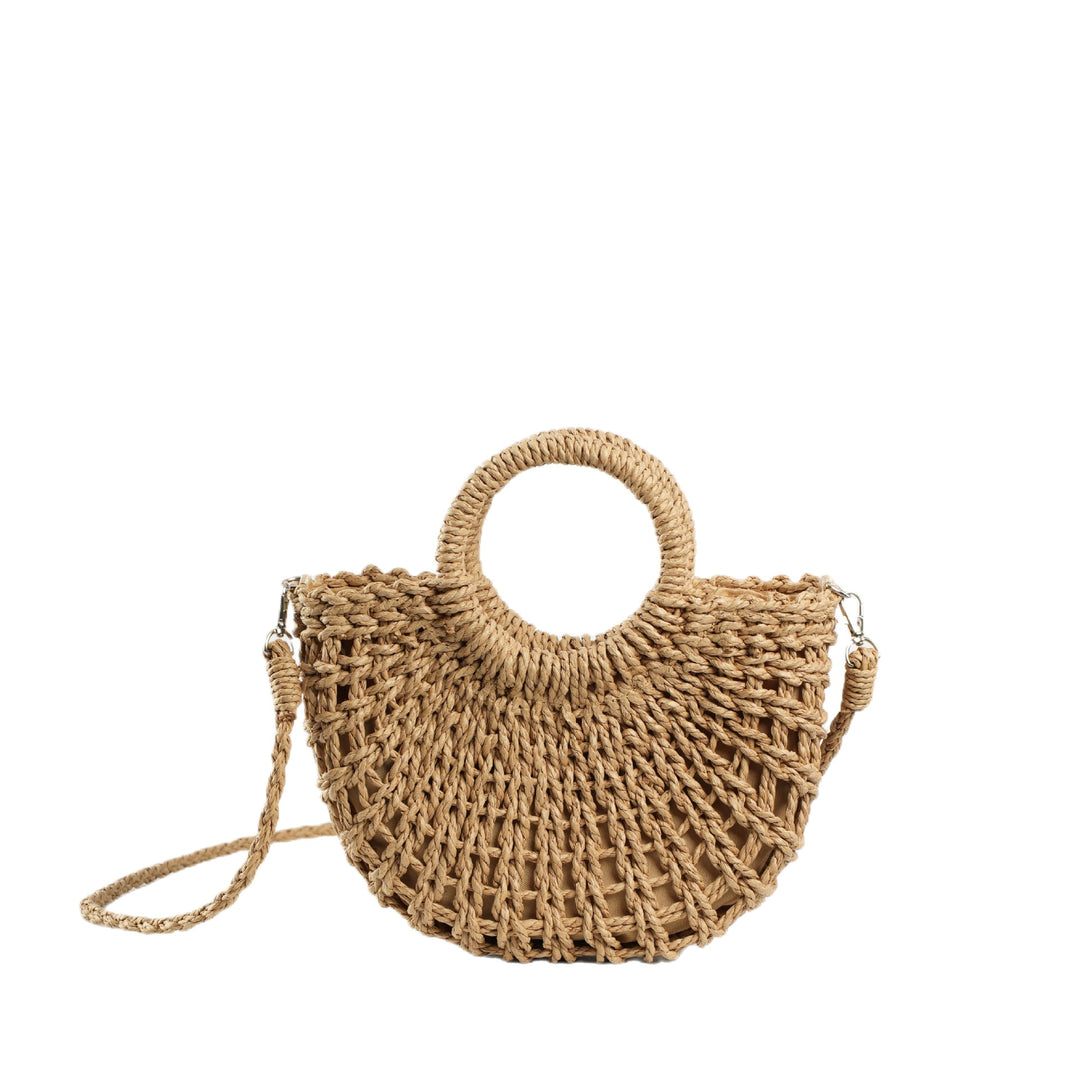 Beef Bast Handbag with Structured Design Stornfield