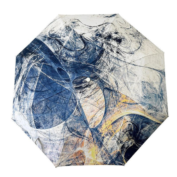 Ladies Folding Umbrella with Artistic Design and Automatic Opening Mechanism Stornfield