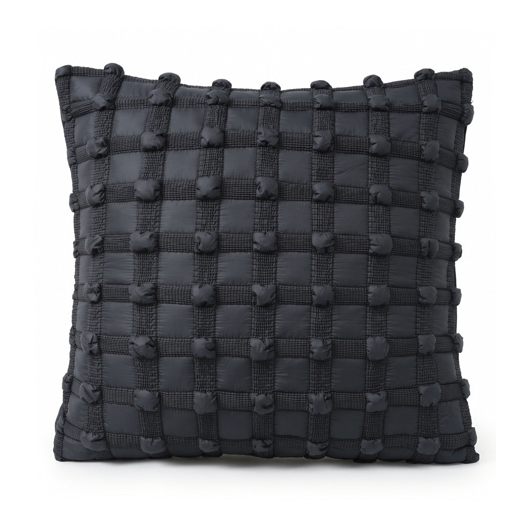 Decorative artificial leather pillow