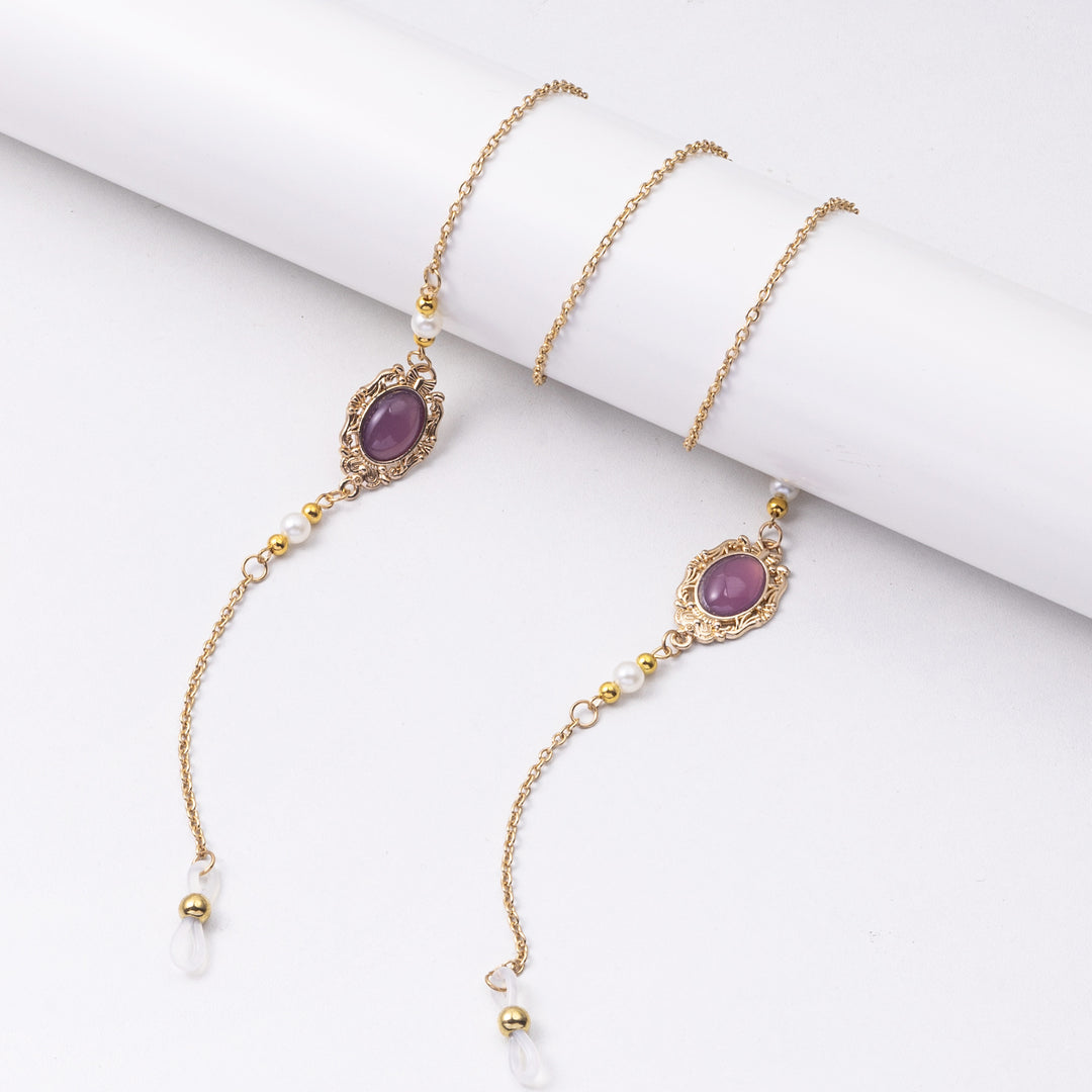 Elegant Eyewear Chain with Decorative Gemstones Stornfield