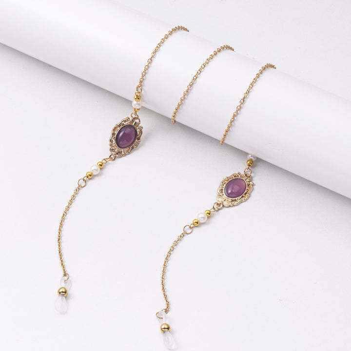 Elegant Eyewear Chain with Decorative Gemstones Stornfield