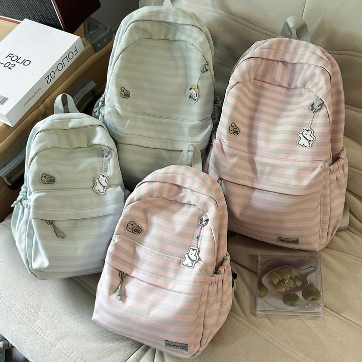 Cute Cartoon Design Striped Backpack Stornfield