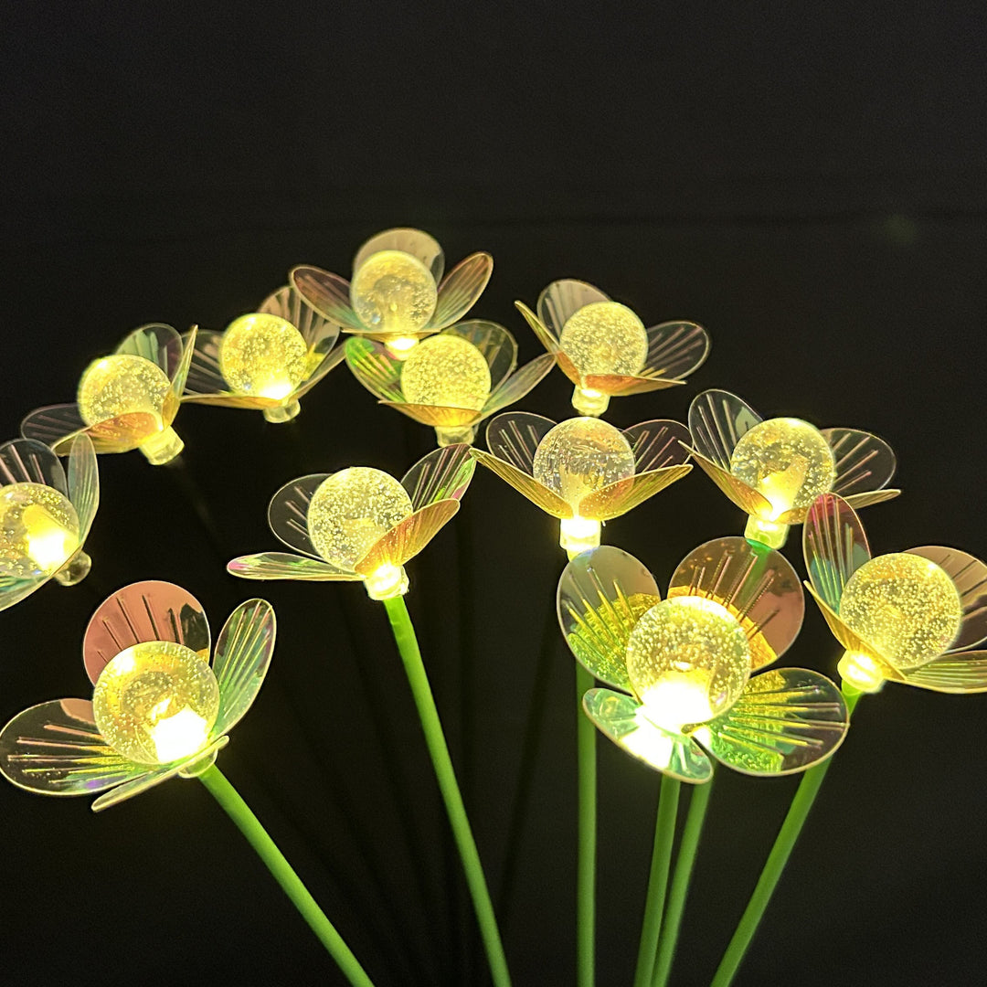 Decorative LED Fiber Optic Flower Stakes Bouquet Stornfield