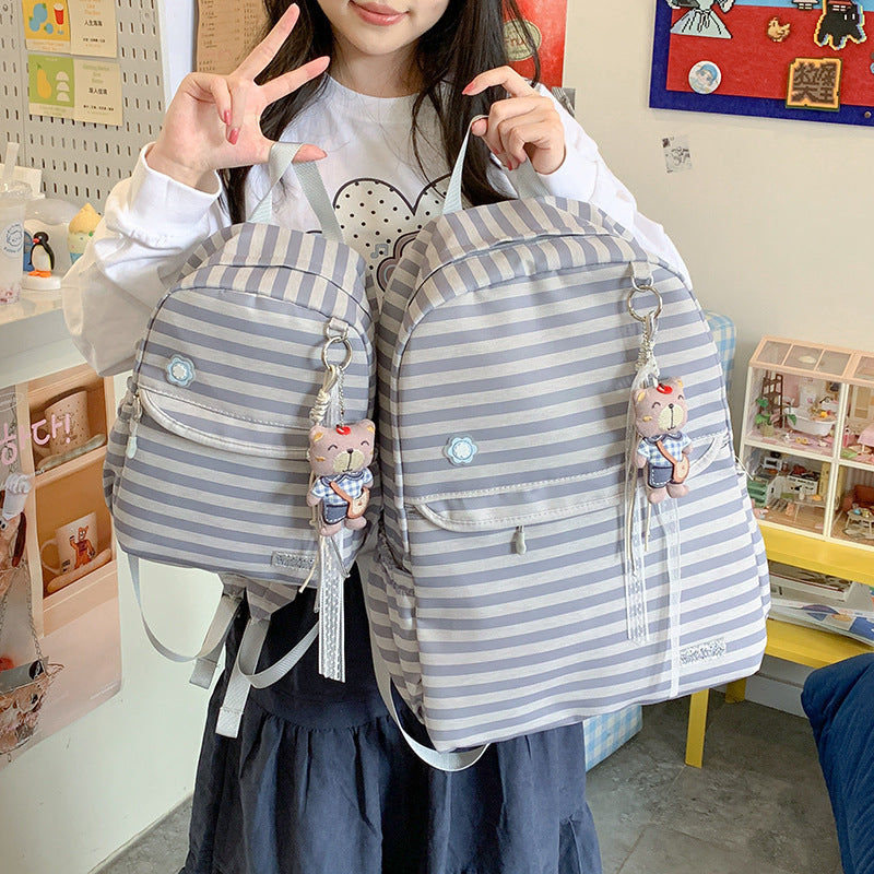 Lightweight Striped Backpack Stornfield