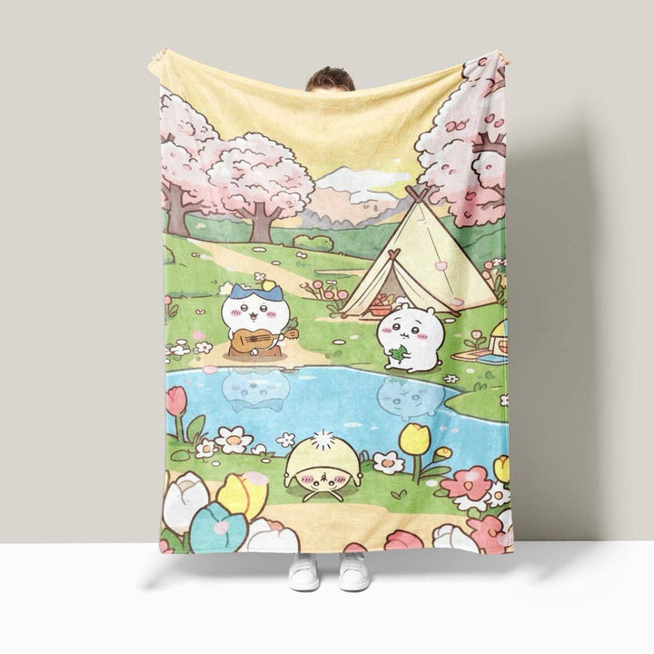 Cartoon Character-Themed Plush Blanket