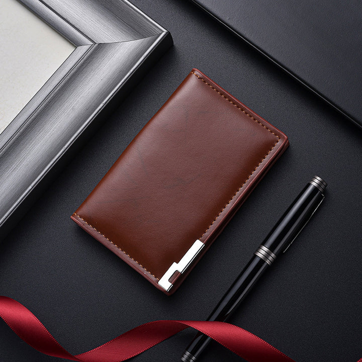RFID-Blocking Genuine Leather Card Holder
