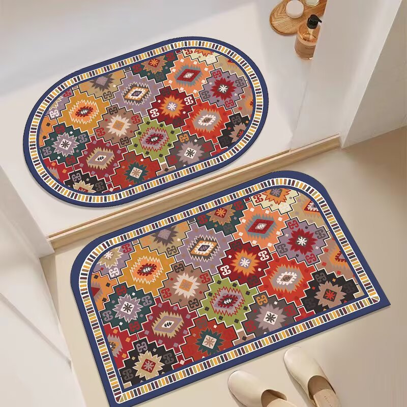 Decorative Floral Entryway Mat Stornfield