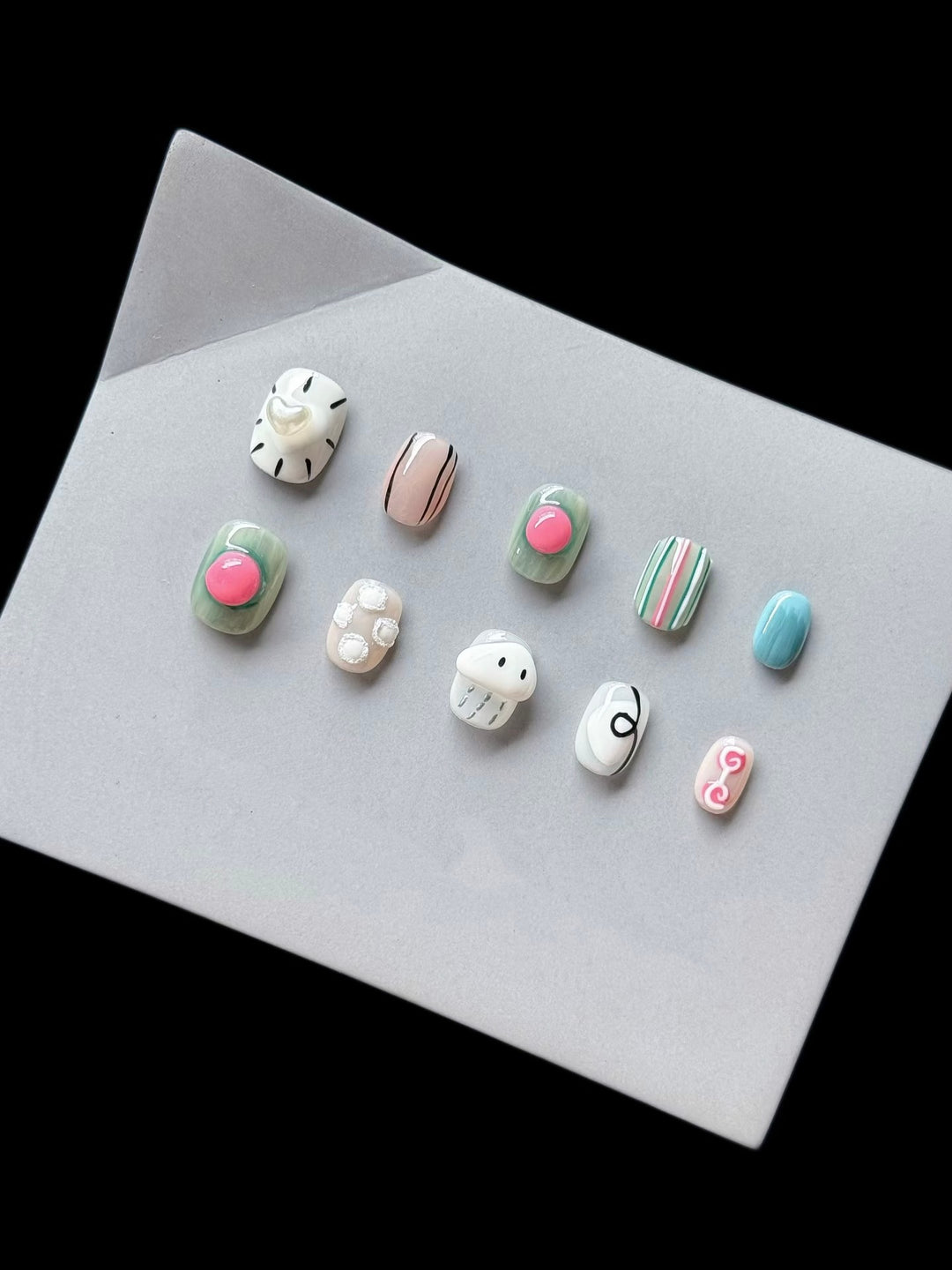 Creative Press-On Nail Art Collection