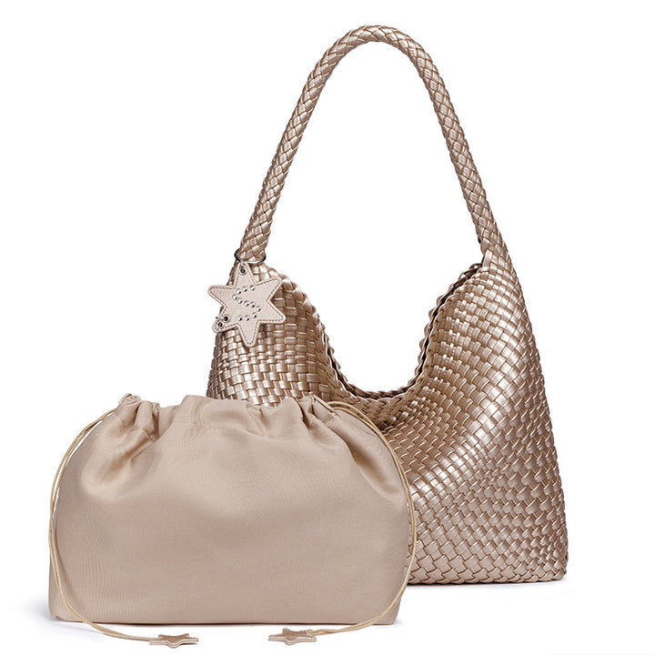 Braided Vegan Leather Hobo Handbag Stornfield