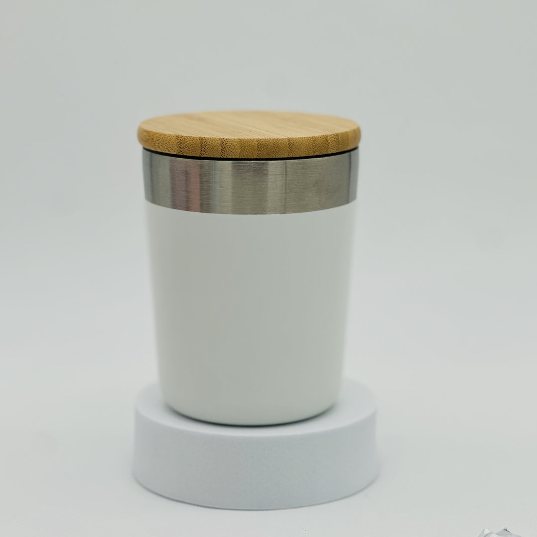Ladies elegant sustainable insulated cup with bamboo lid Stornfield
