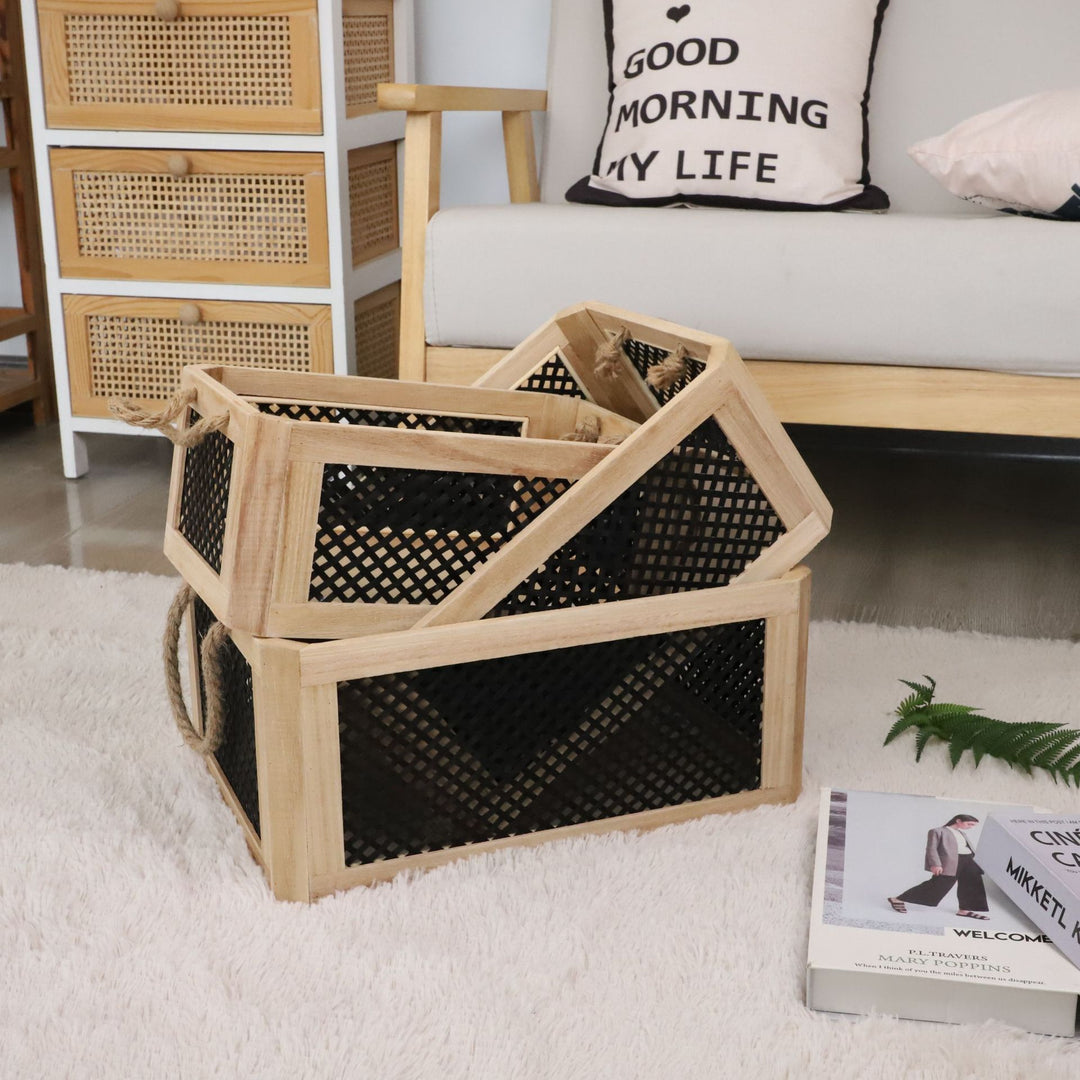 Decorative Woven Storage Crates Stornfield