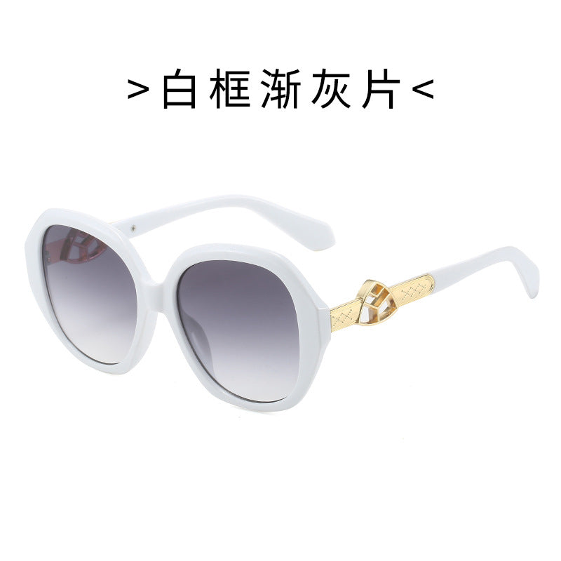 Women's Oversized Sunglasses with Golden Accents Stornfield