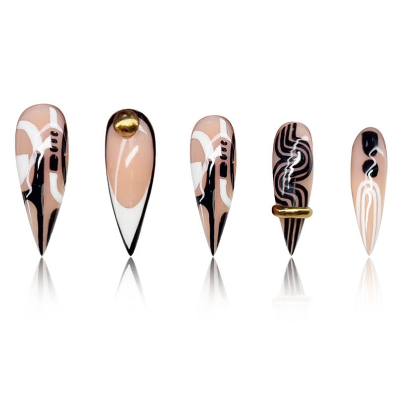 Artistic Stiletto Press-On Nail Enhancements Stornfield