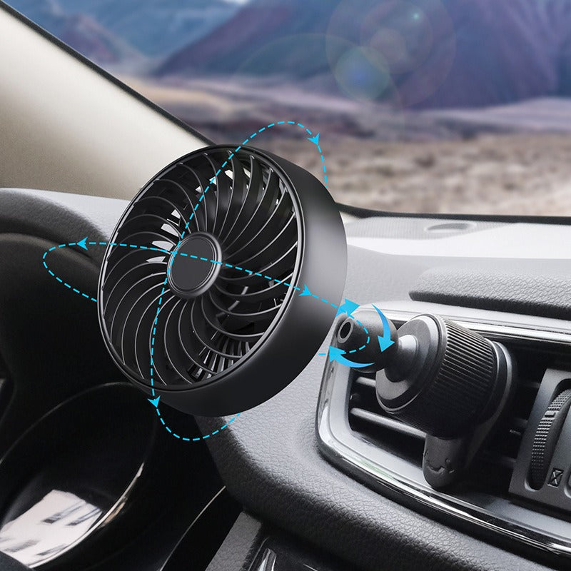 Unisex Dual-Head Adjustable Dashboard Fan Stornfield