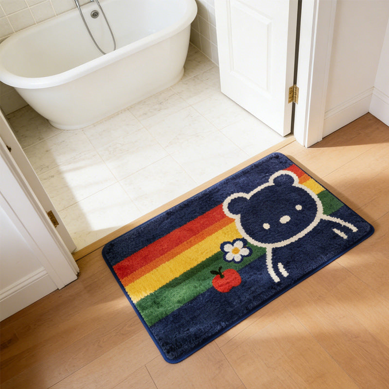 Cute Bear-Themed Bath Mat